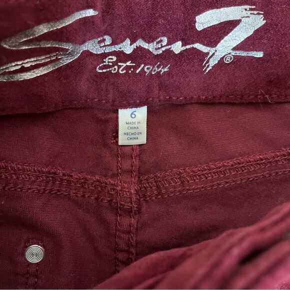 Seven7 Tummyless High Rise Skinny Velvet Jeans Sz 6 - Picture 10 of 10